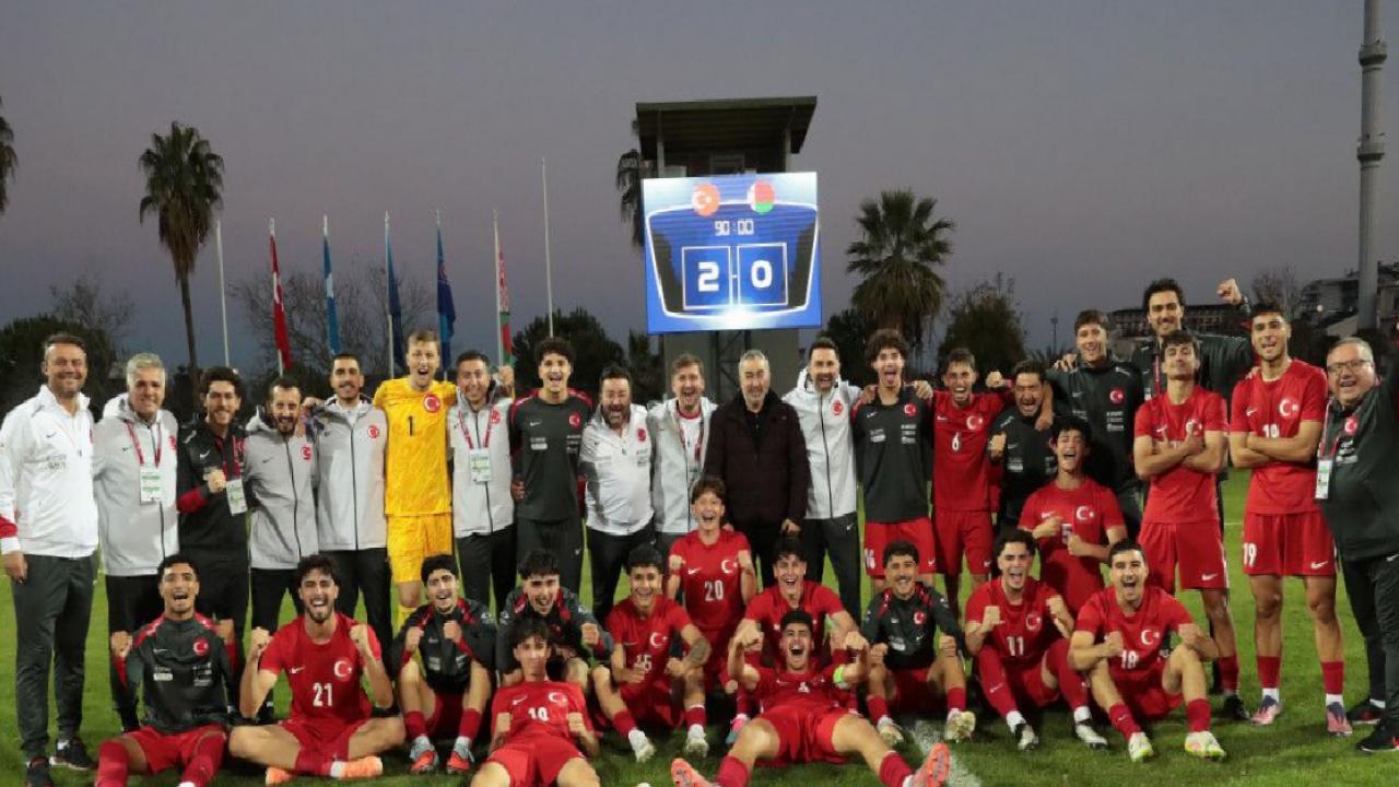 19 Yaş Altı Milli Futbol Takımı, Belarus'u iki golle yıktı