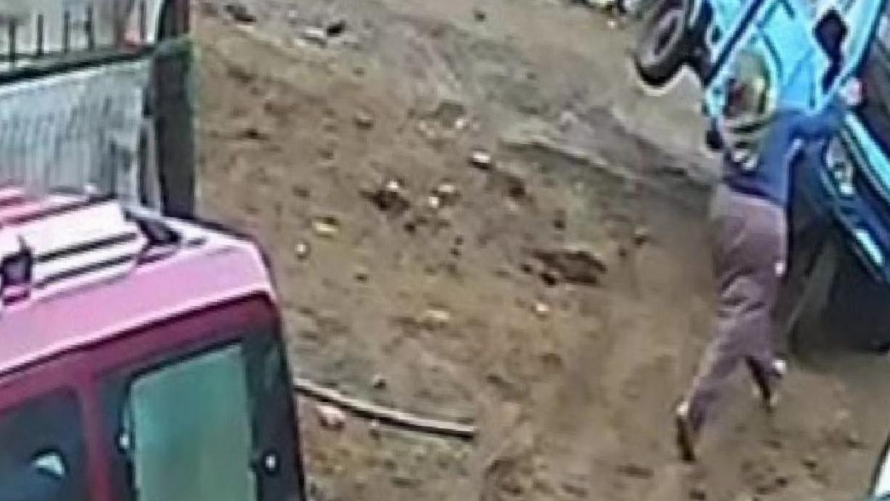 Amasya'da 3 tekerlekli motosikletin devrildiği anlar kamerada