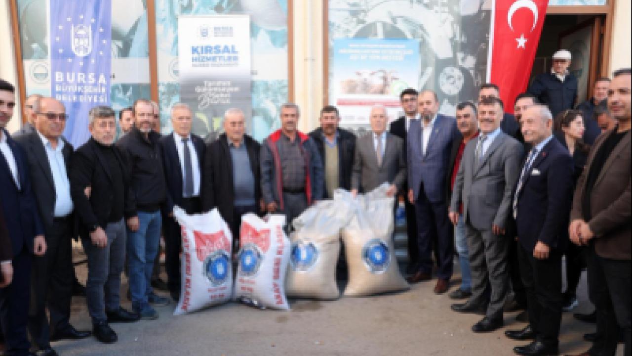 Bursa Büyükşehir'den hayvancılığa güçlü destek