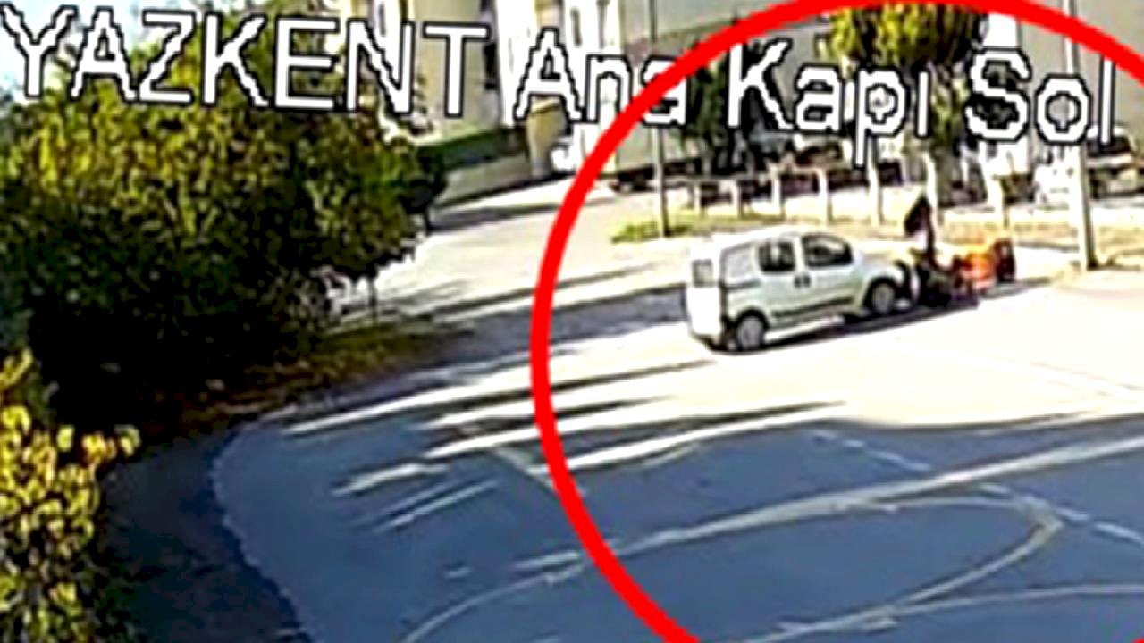 Bursa&#039;da ehliyetsiz sürücünün çarptığı motosikletteki kurye yaralandı