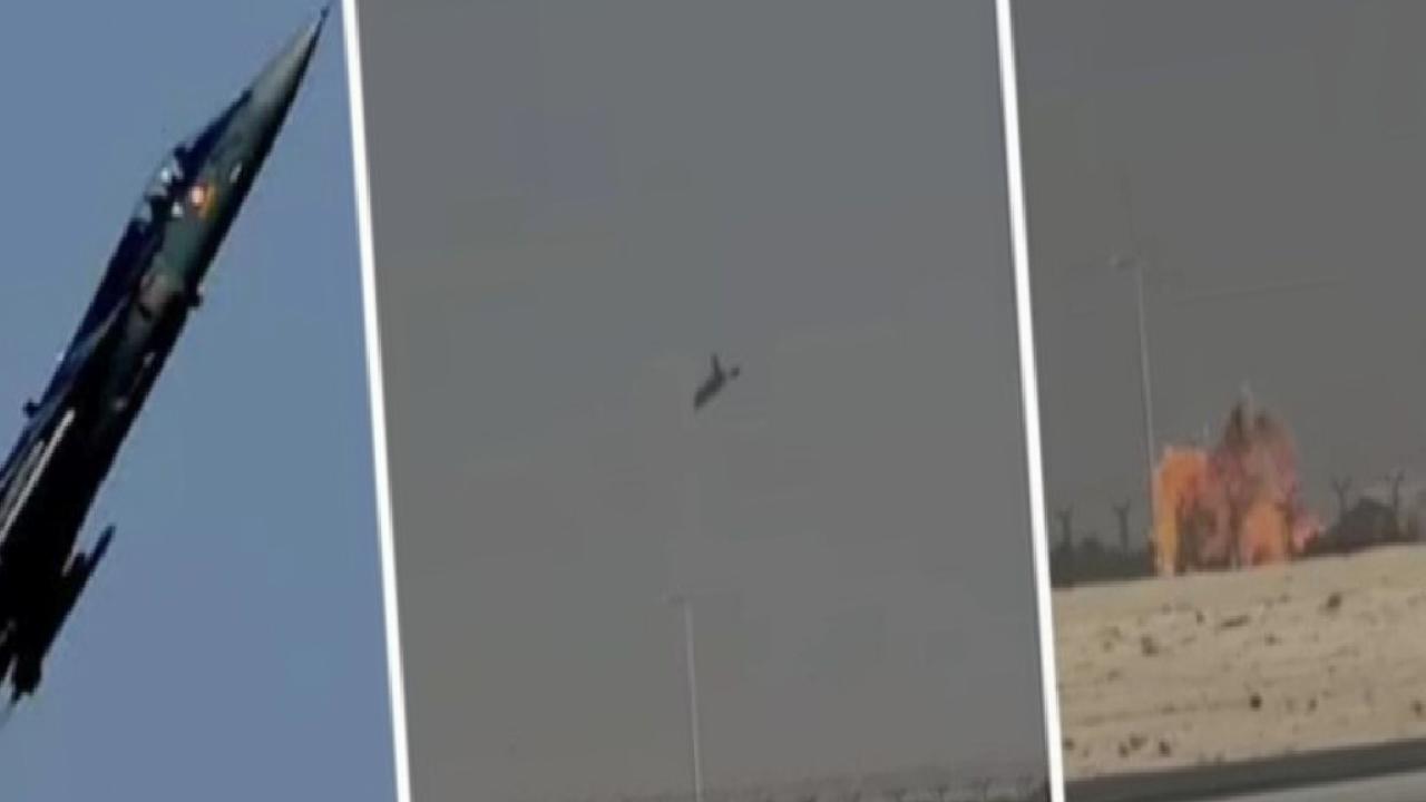 Dubai'de Hindistan'a ait savaş uçağı gösteri sırasında düştü