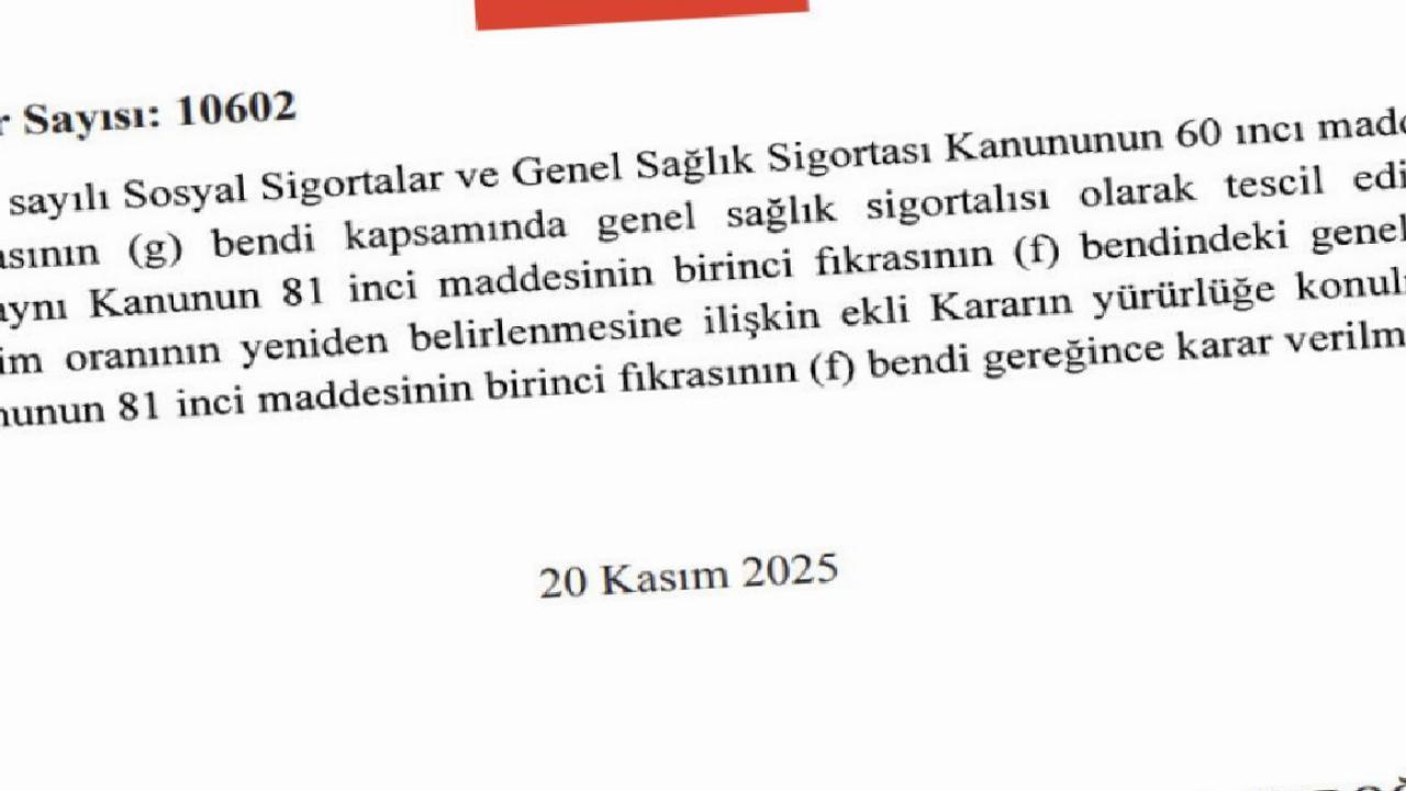 Genel Sağlık Sigortası prim oranı artırıldı
