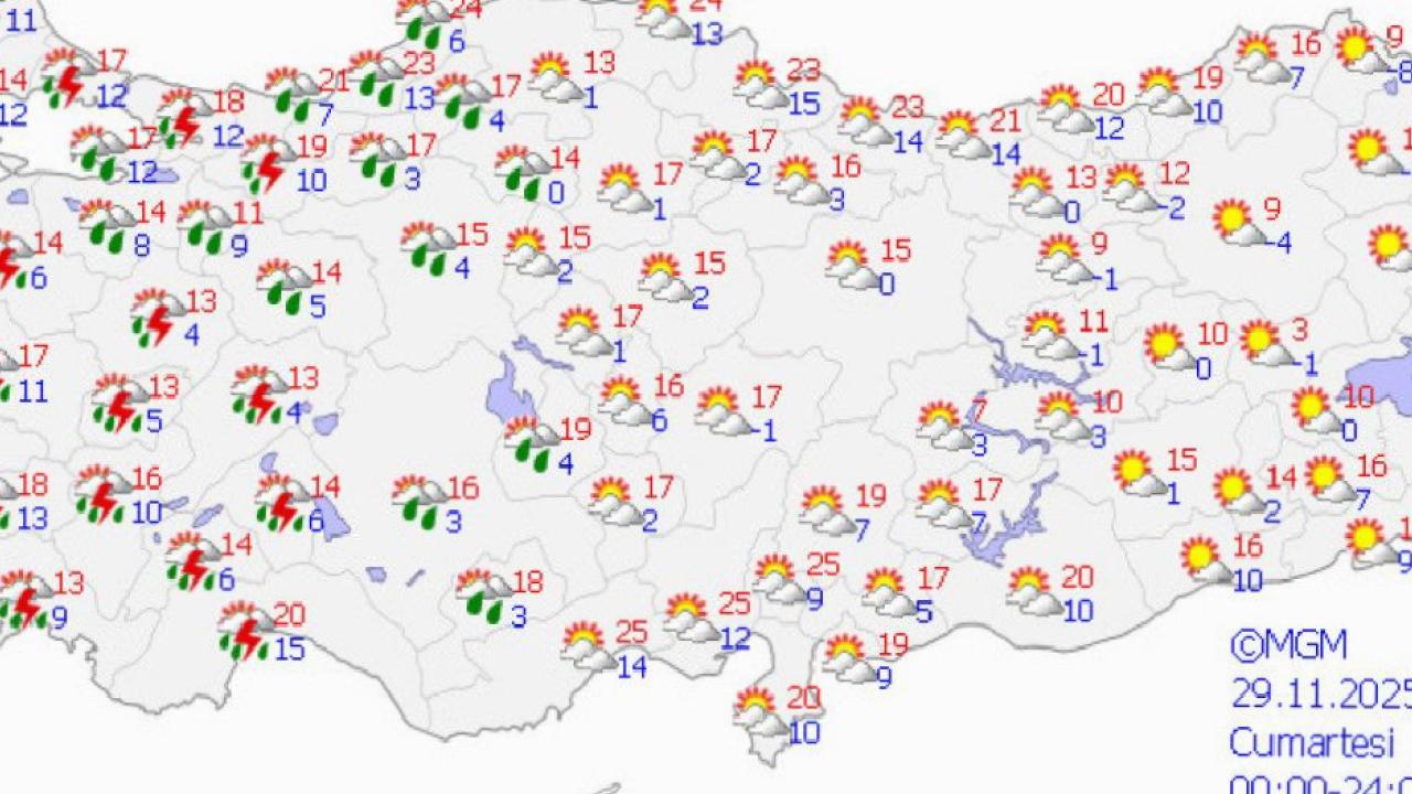 Hafta sonu Türkiye genelinde yağış bekleniyor