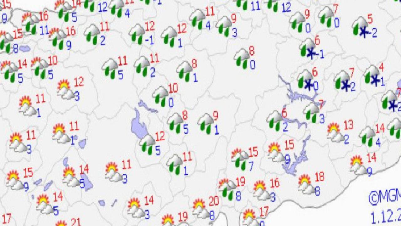 Hafta sonu Türkiye genelinde yağış bekleniyor