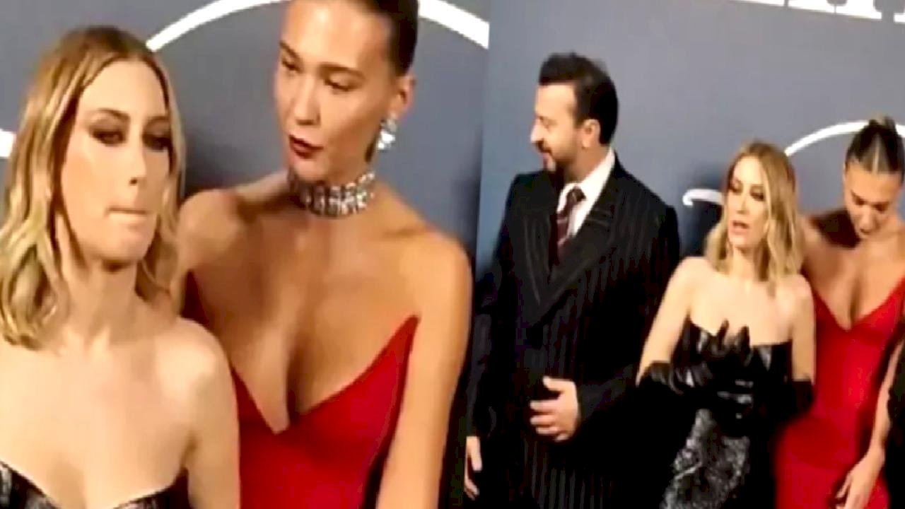 Hazal Kaya ve Melisa Döngel galada yer krizi yaşadı! O anlar sosyal medyada gündem oldu