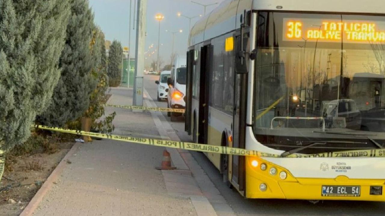 Konya'da bir kişi otobüste eşinin gözü önünde bıçaklandı