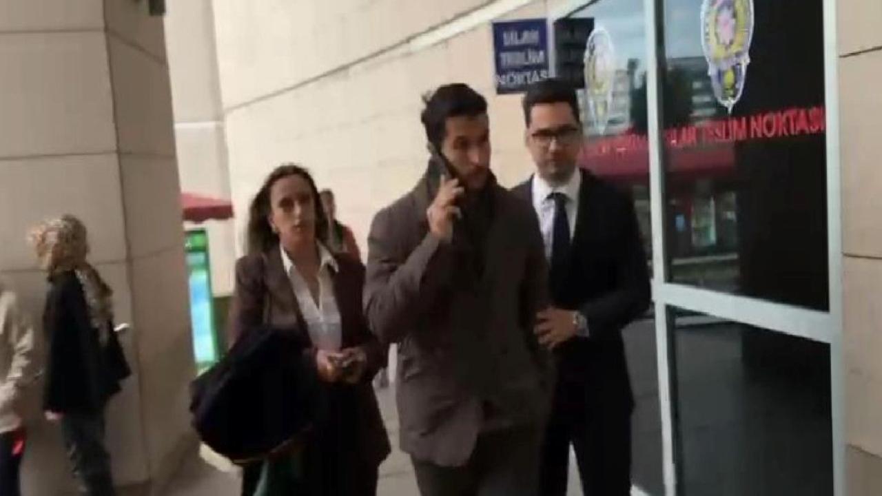 Necip Uysal, suç duyurusu için adliyeye geldi