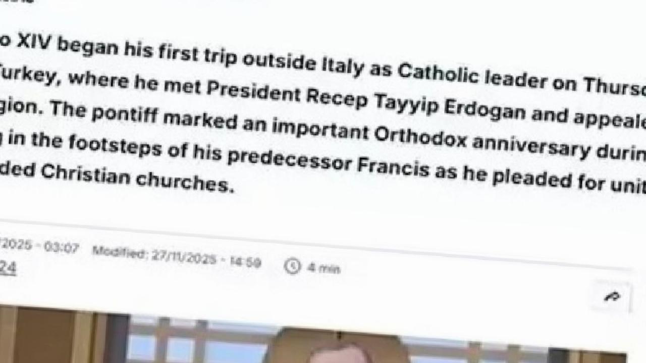 Papa'nın Türkiye ziyareti dünya basınında gündem oldu