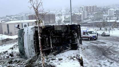 Nevşehir'de işçi servisi devrildi: Çok sayıda yaralı var