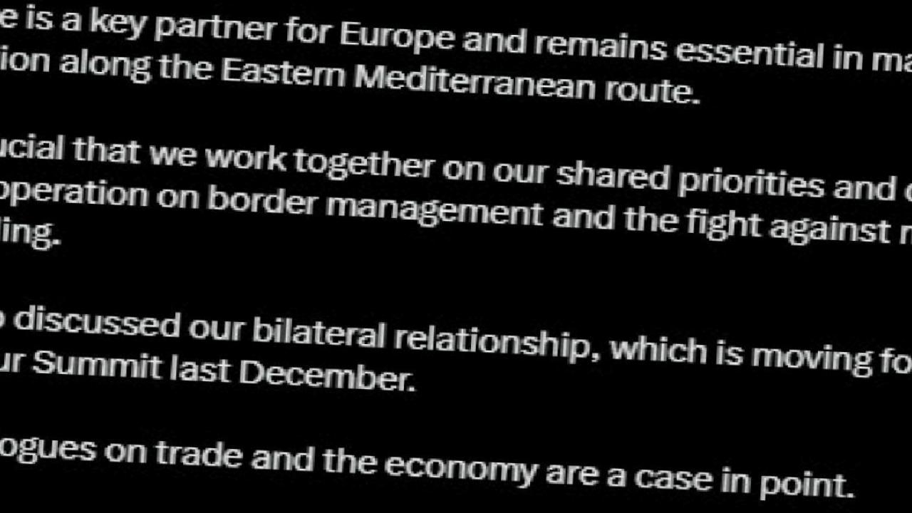 Ursula von der Leyen: Türkiye, Avrupa için kilit bir ortak