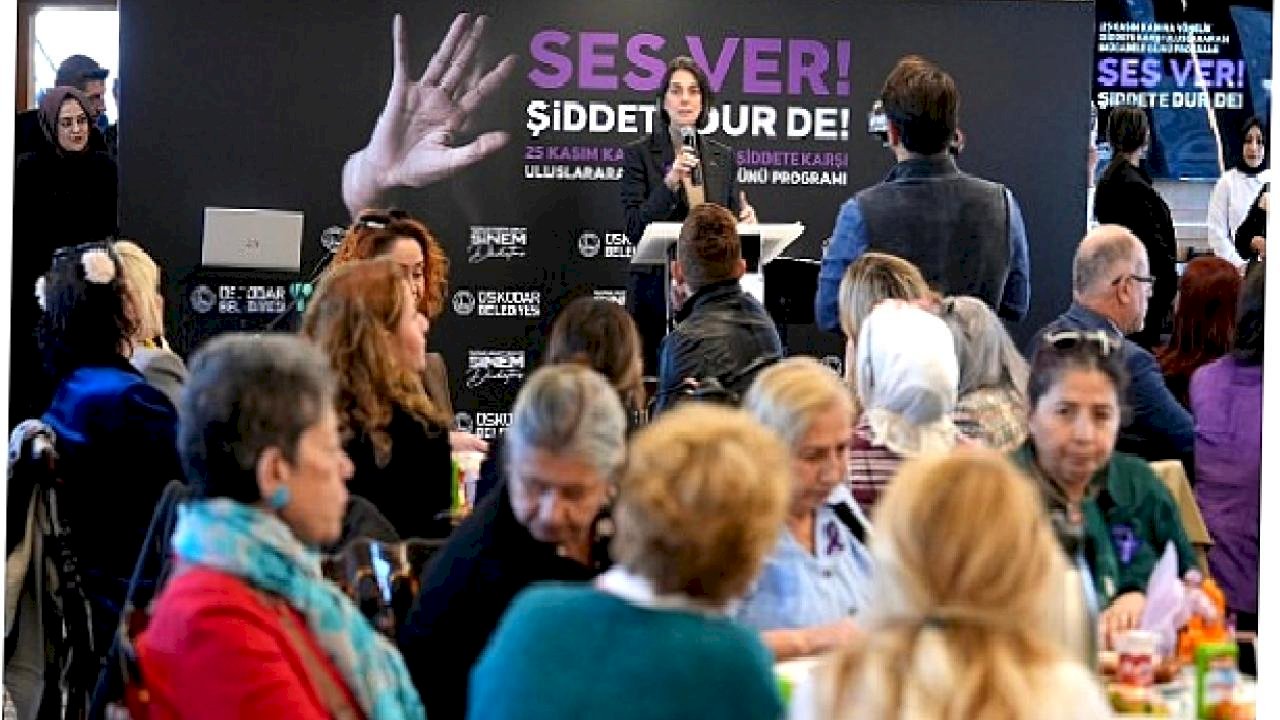 Üsküdar&#039;da &#039;&#039;Ses Ver Şiddete Dur De&#039;&#039; Etkinliği Düzenlendi