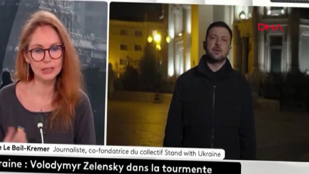 Zelensky ile canlı bağlantı sırasında Fransız kanalında bomba alarmı verildi