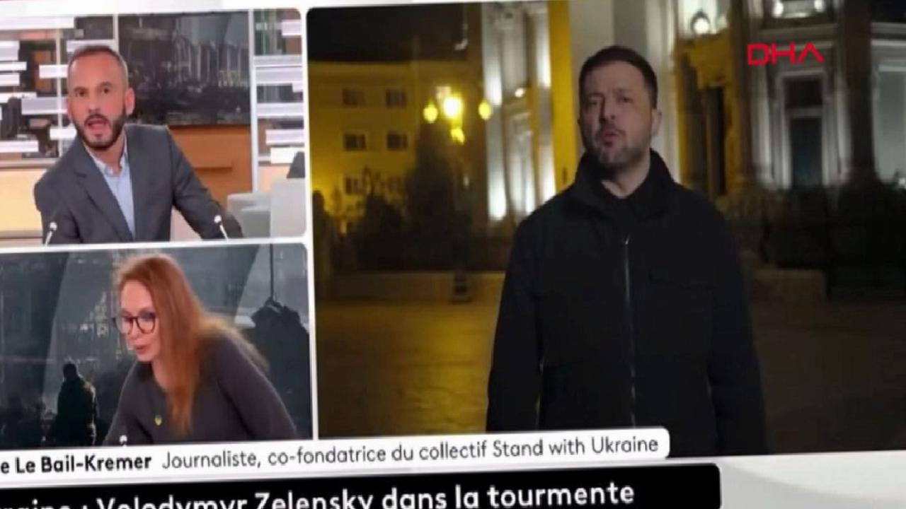 Zelensky ile canlı bağlantı sırasında Fransız kanalında bomba alarmı verildi