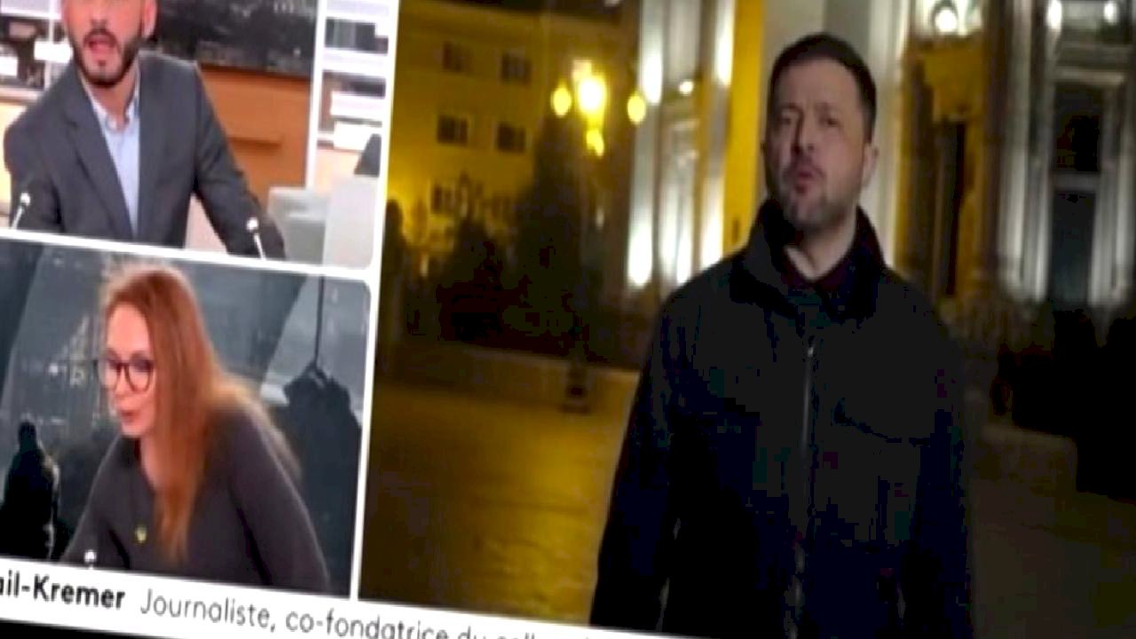 Zelensky ile canlı bağlantı sırasında Fransız kanalında bomba alarmı verildi