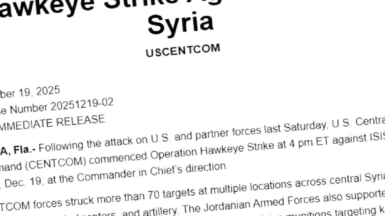 ABD'den Suriye'de DEAŞ'a Operasyon