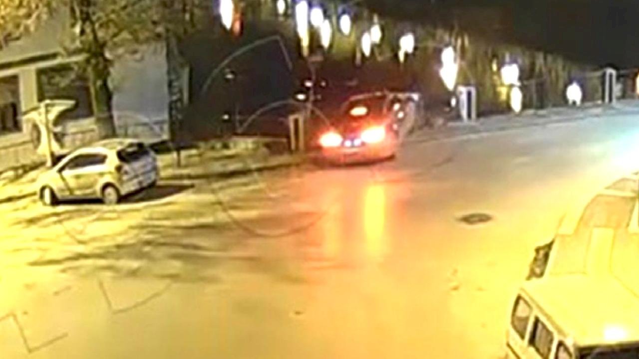 Amasya’da otomobilin nehre düştüğü kazanın görüntüleri ortaya çıktı