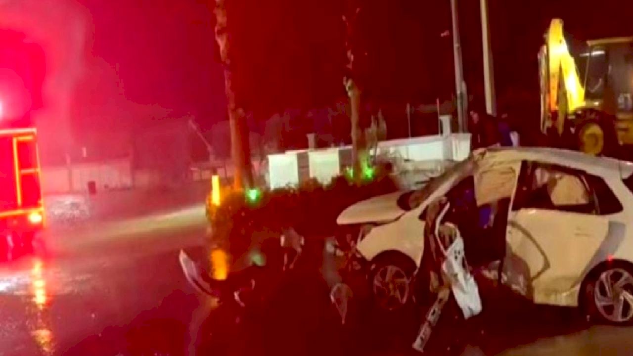 Aydın'da ağaca çarpan otomobilin sürücüsü öldü