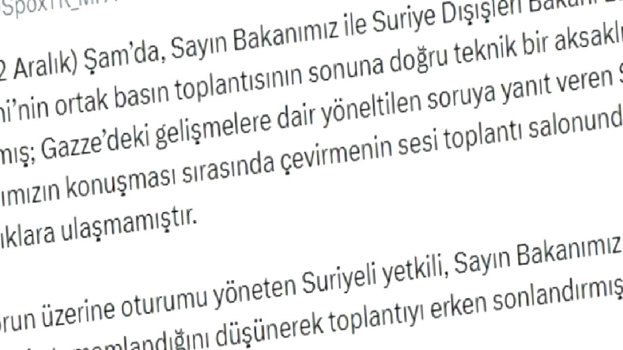Bakanlar Basın Toplantısında Teknik Aksaklık