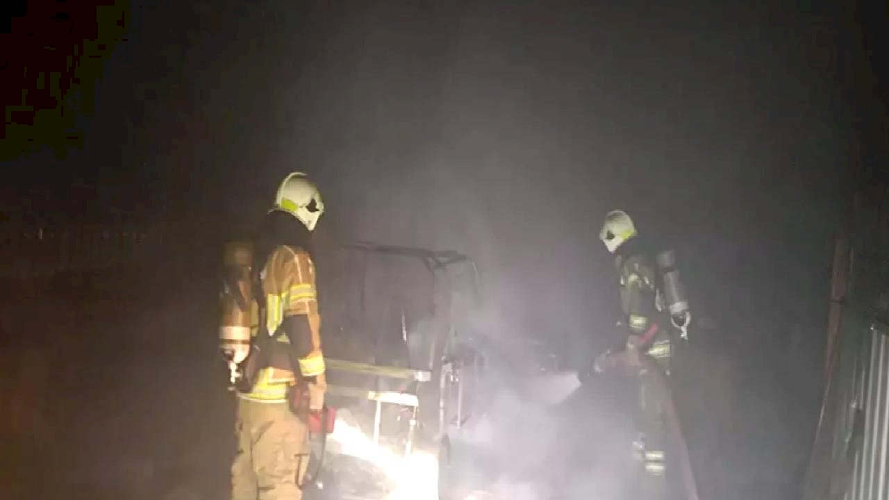 Bursa'da Marangoz Atölyesinde Yangın