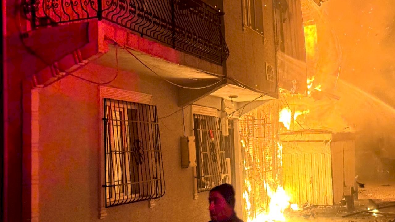 Bursa&#039;da şehit babasının evi yangında kullanılamaz hale geldi