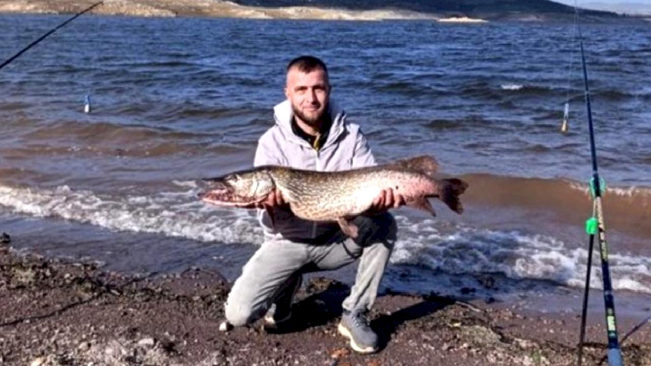 Çaygören Barajı’nda dev turna sürprizi