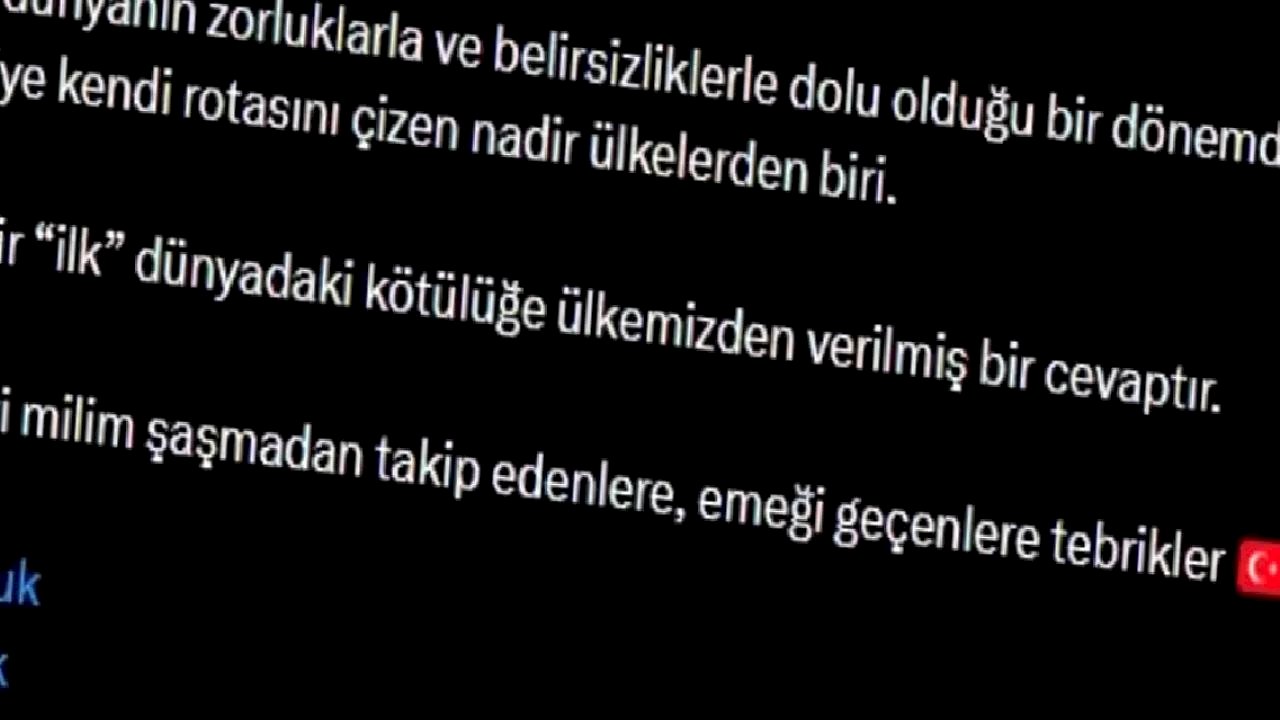Çelik: Türkiye Kendi Rotasını Çiziyor