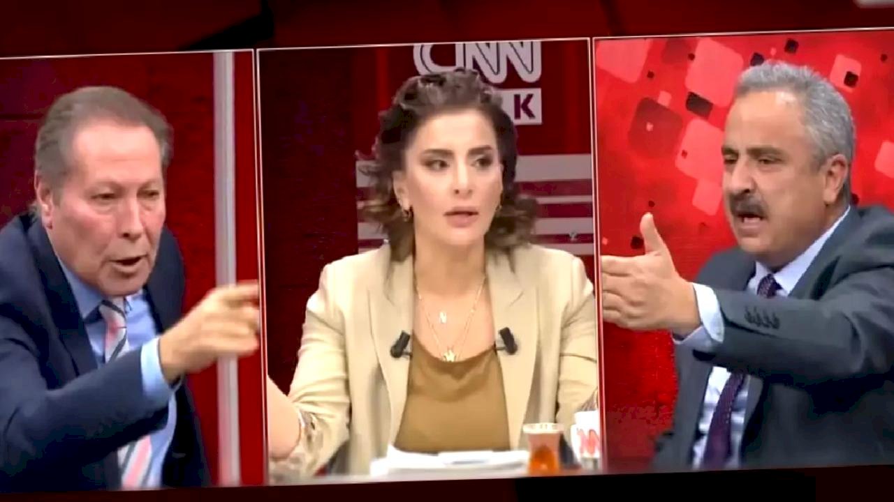 CNN Türk canlı yayınında tansiyon yükseldi: Elini masaya vurma, terbiyesizlik yapma
