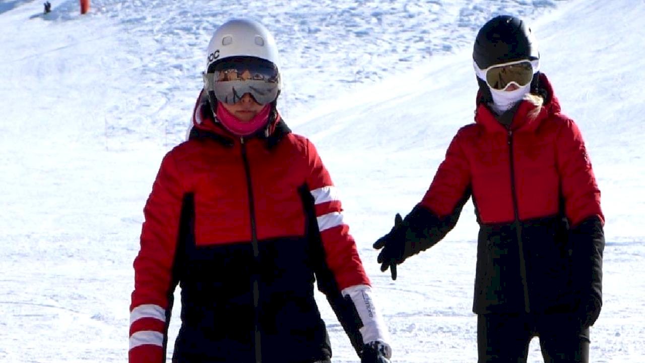 Erzurum Palandöken'de kayak keyfi