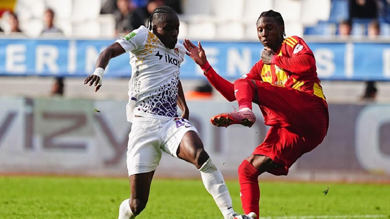 Eyüpspor - Kayserispor maçında kazanan yok!