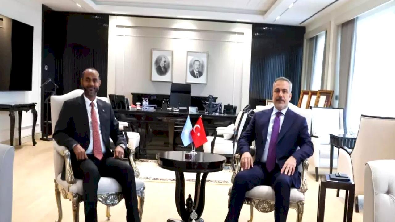 Fidan ve Somali Bakanı Görüşmesi