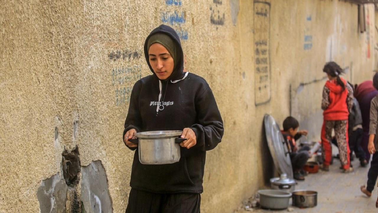 Gazze'de yemek dağıtımı yapıldı