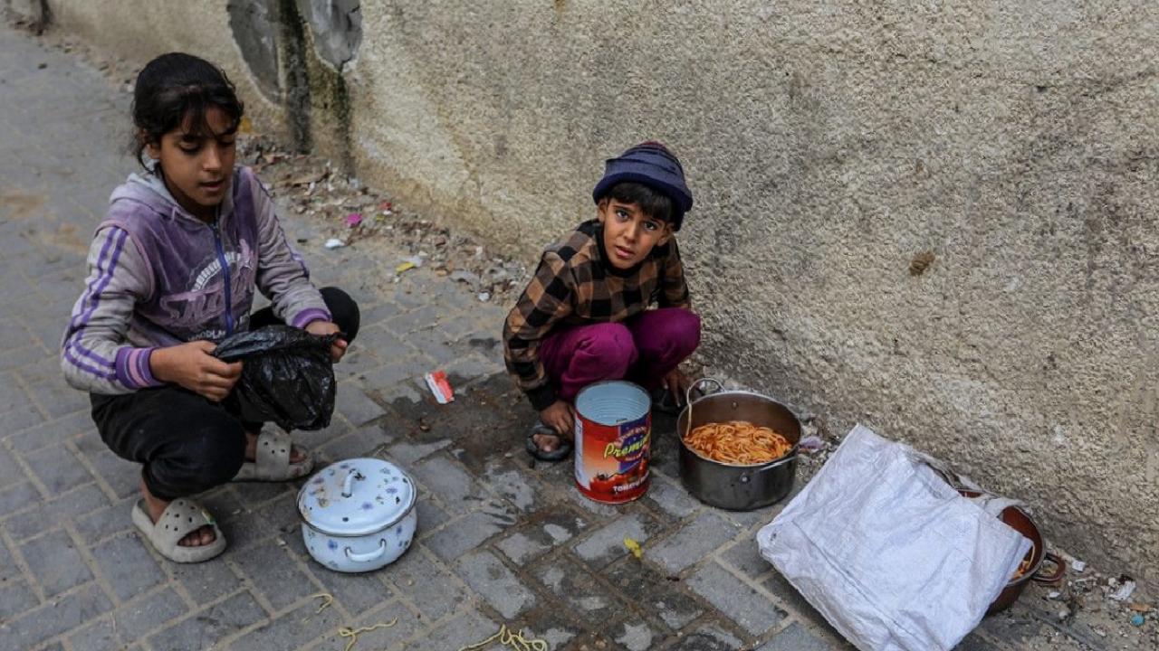 Gazze'de yemek dağıtımı yapıldı