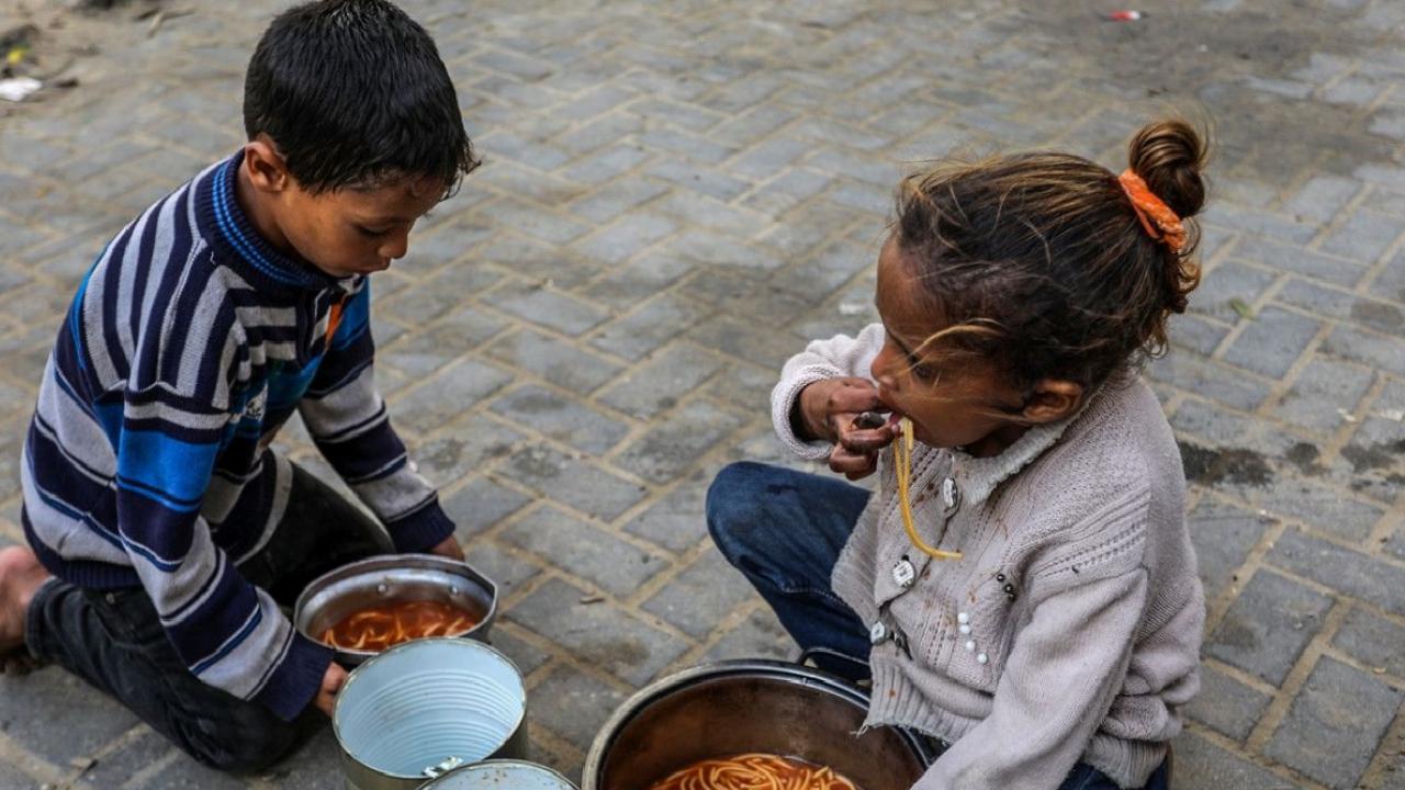 Gazze'de yemek dağıtımı yapıldı