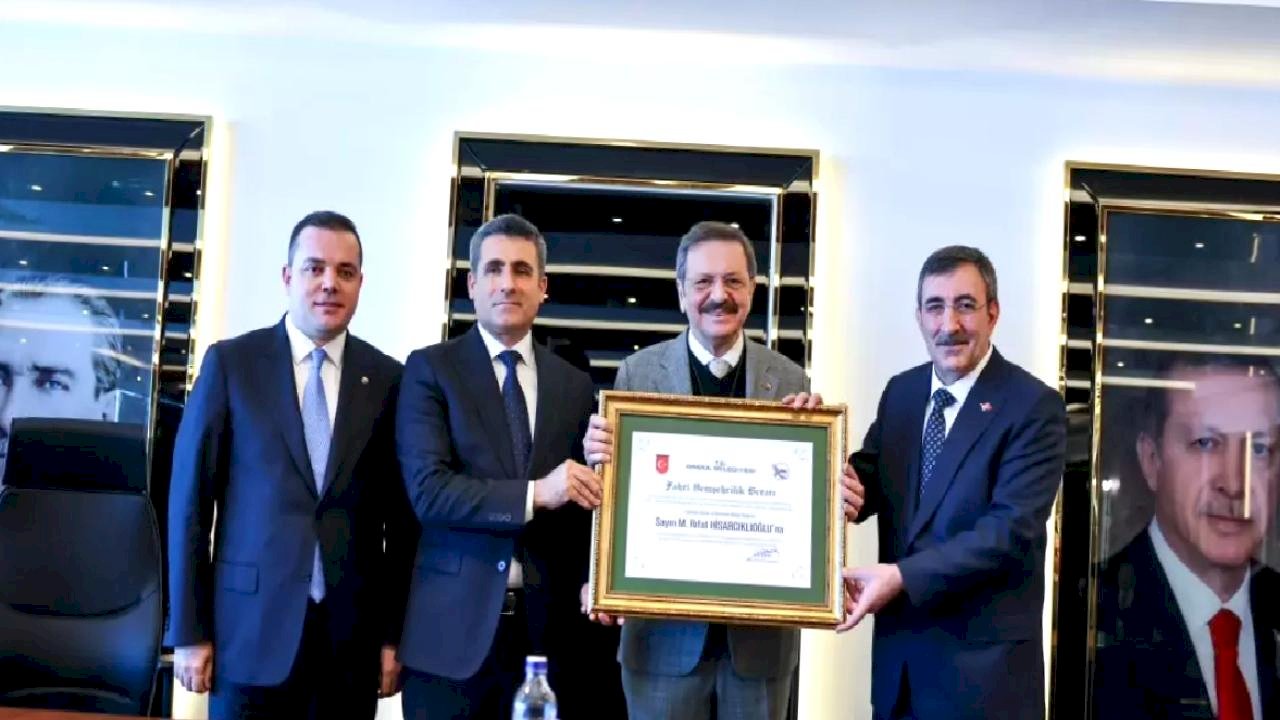 Hisarcıklıoğlu'na Fahri Hemşehrilik