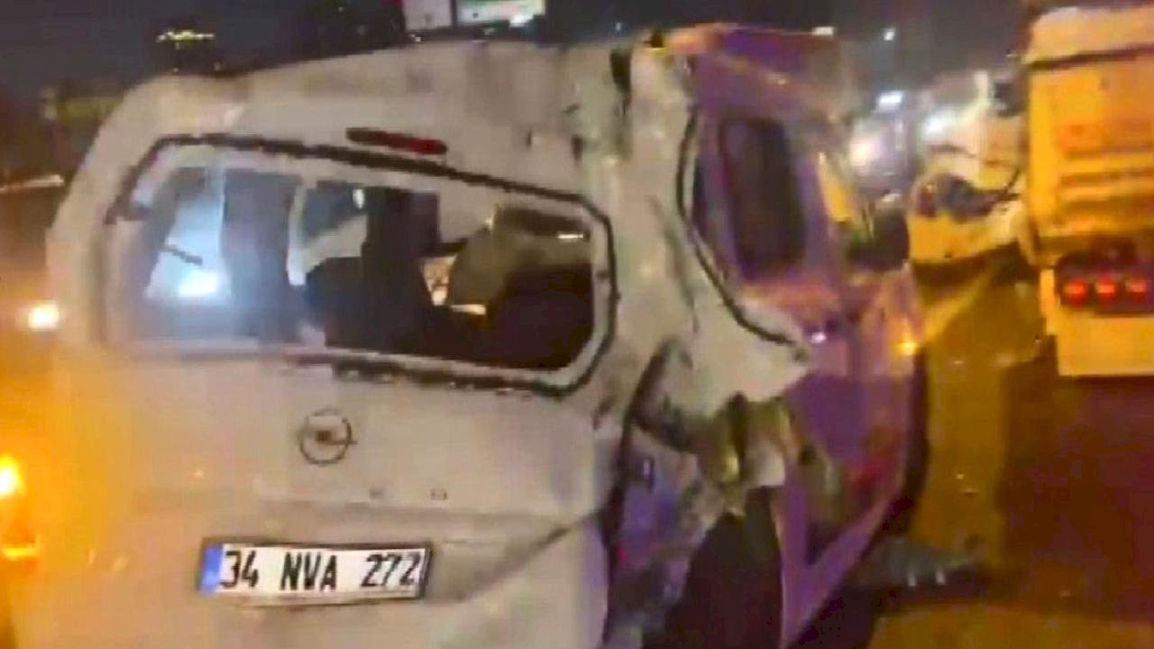 İstanbul TEM Otoyolu'nda zincirleme kaza