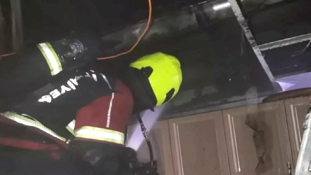 Karesi&#039;de Yangın: İki Kişi Hastaneye Kaldırıldı