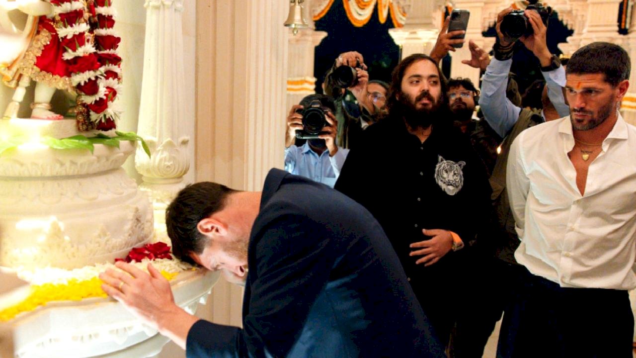 Lionel Messi, Hindu tanrısı Hanuman’ı ziyaret etti