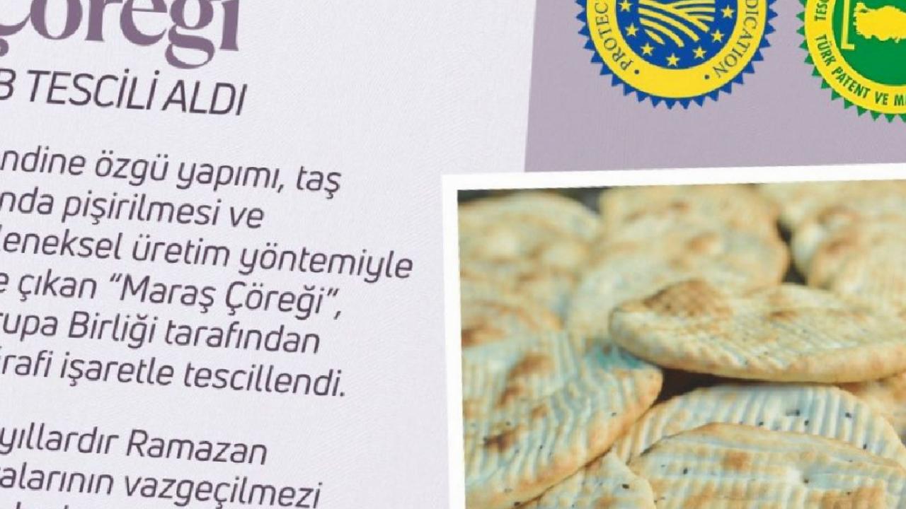 Maraş çöreğine, AB'den coğrafi işaret tescili