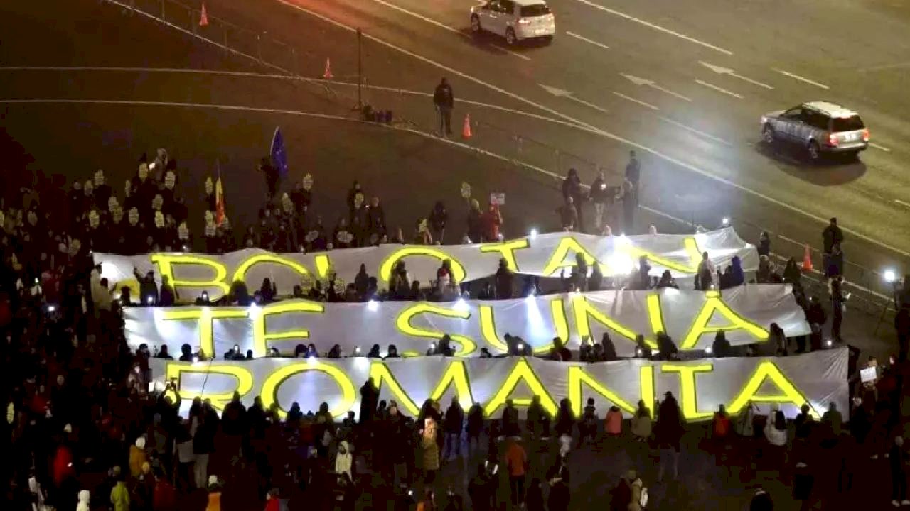 Romanya'da Yargı Reformu İçin Protesto