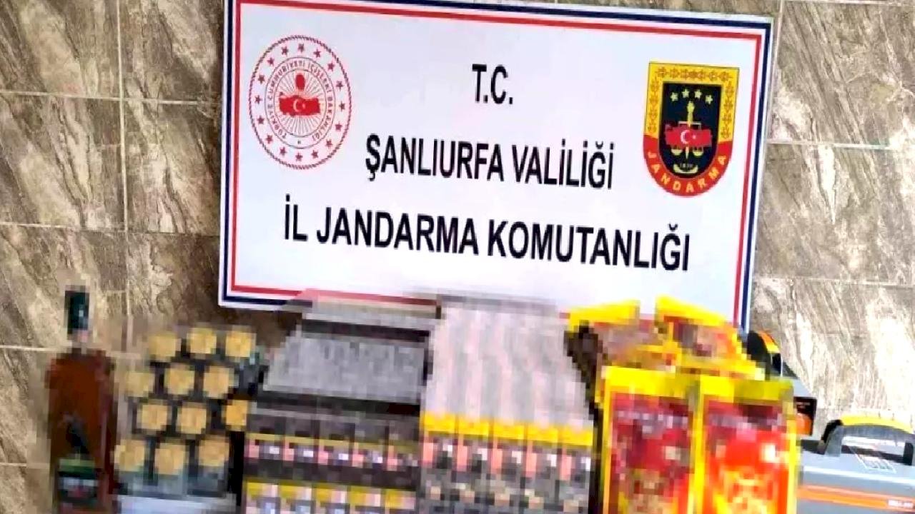 Şanlıurfa'da Kaçak İçecek ve Malzeme Operasyonu