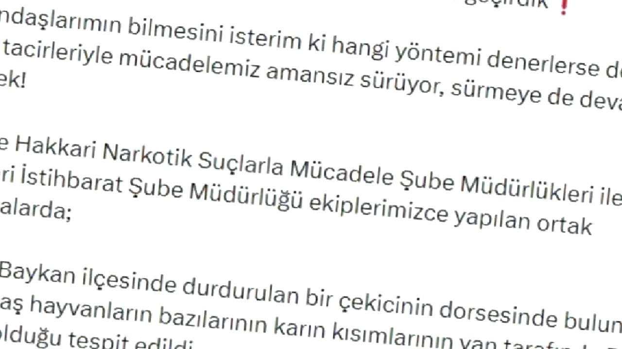 Siirt'te Narkotik Operasyonu: 54,6 kg Metamfetamin Ele Geçirildi