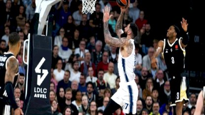 Anadolu Efes iki uzatma sonunda ASVEL'e mağlup oldu