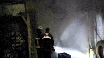 Burdur'da Oto Yıkamacıda Yangın