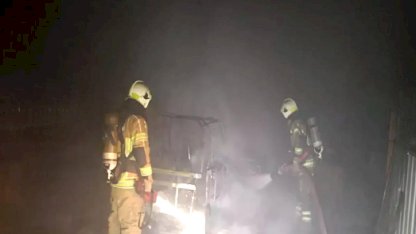 Bursa'da Marangoz Atölyesinde Yangın