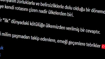 Çelik: Türkiye Kendi Rotasını Çiziyor