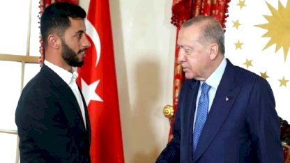 Cumhurbaşkanı Erdoğan, Oscar ödüllü Filistinli yönetmen Basel Adra'yı kabul etti