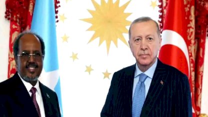 Cumhurbaşkanı Erdoğan, Somalili mevkidaşı Hasan Şeyh Mahmud'la bir araya geldi