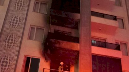 Diyarbakır'da uzaklaştırma kararına kızıp evini ateşe veren adam yangından etkilendi