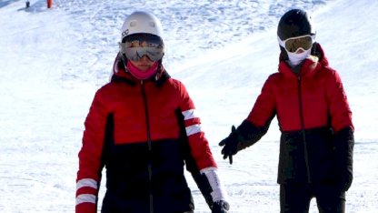 Erzurum Palandöken'de kayak keyfi