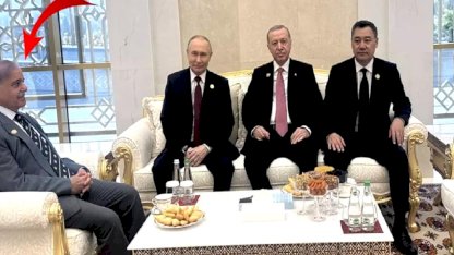 Fotoğrafın arkasından kriz çıktı! Erdoğan'la Putin yan yanayken, Şerif ayrı oturdu